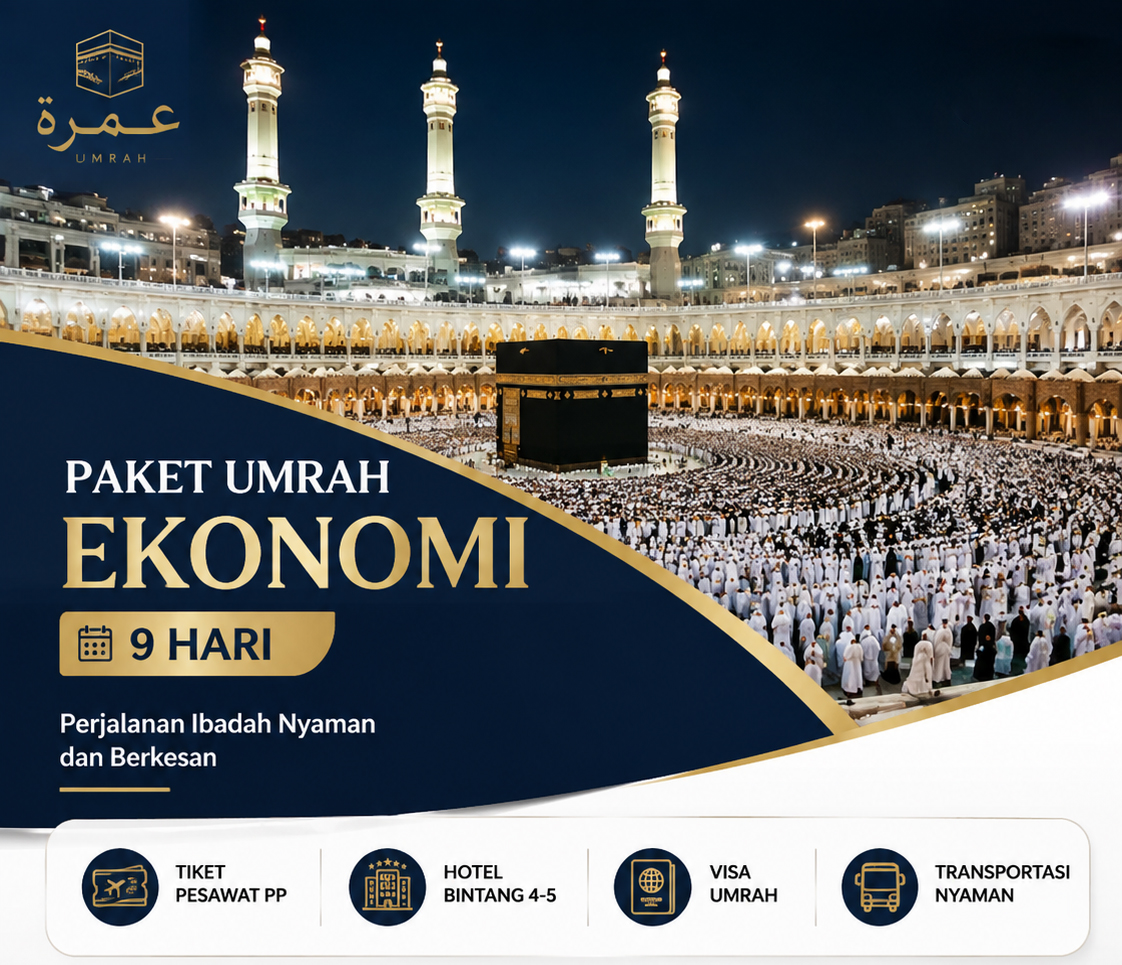 Paket Umrah Ekonomi 9 Hari