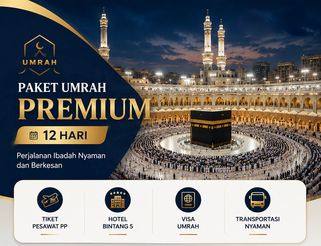 Paket Umrah Premium 12 Hari